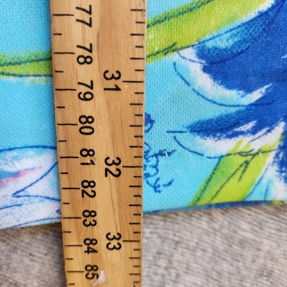 Vintage 60s 70s Floral Shift Dress Mod Pocketed MCM Pink‎ Blue Green Tropical - Picture 5 of 6